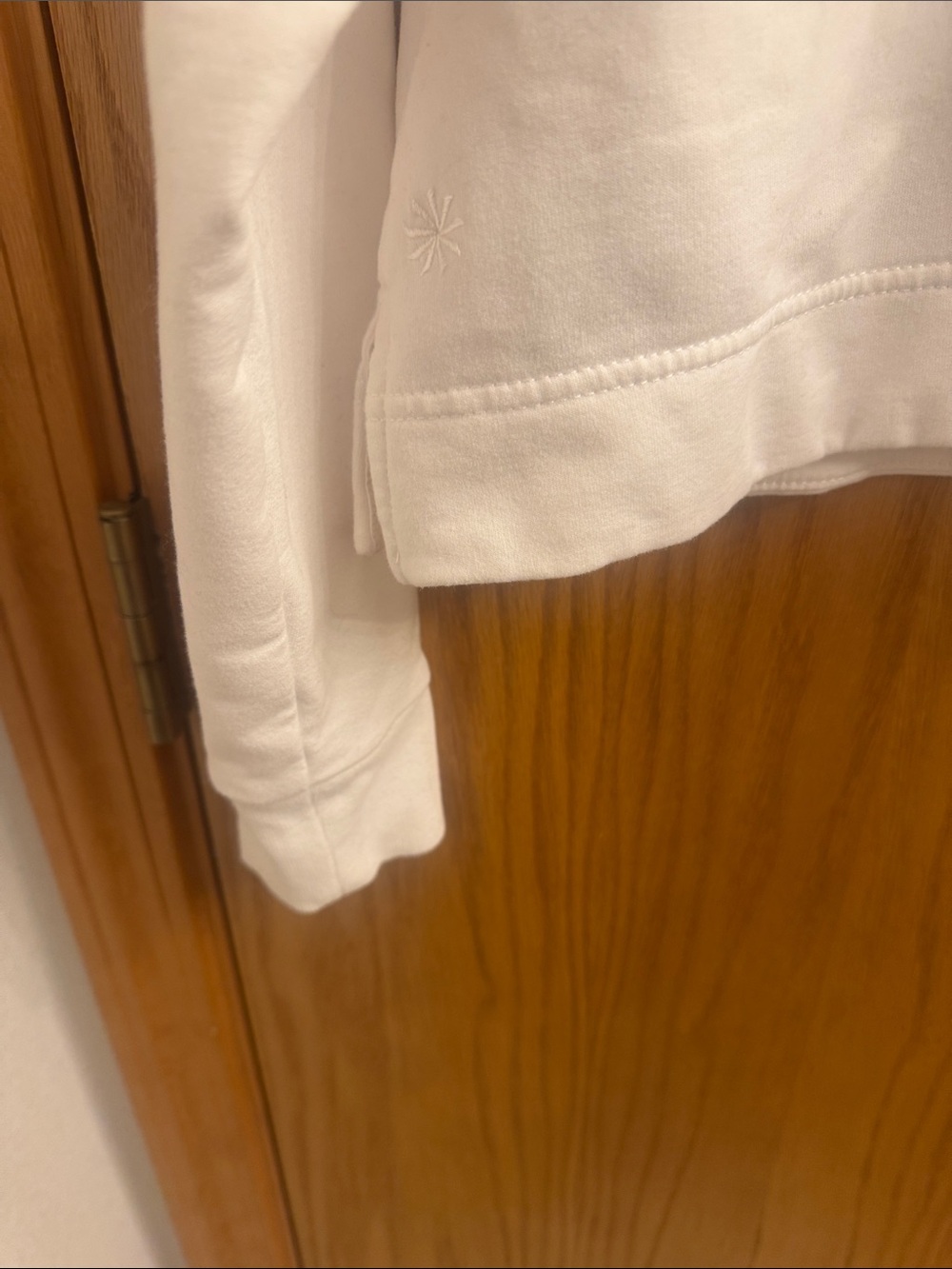 Athleta Cream Collared Cropped Pullover - Picture 7 of 8